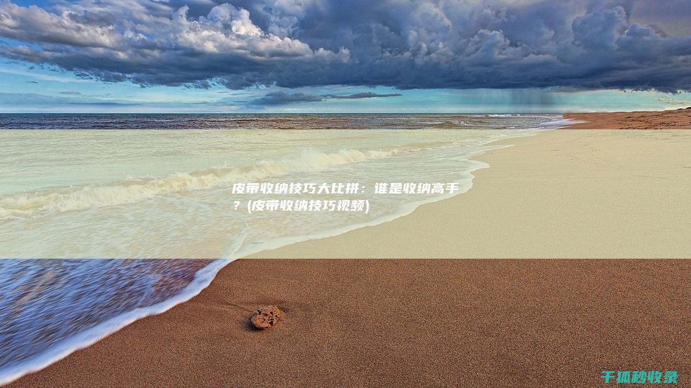 皮带收纳技巧大比拼：谁是收纳高手？ (皮带收纳技巧视频)