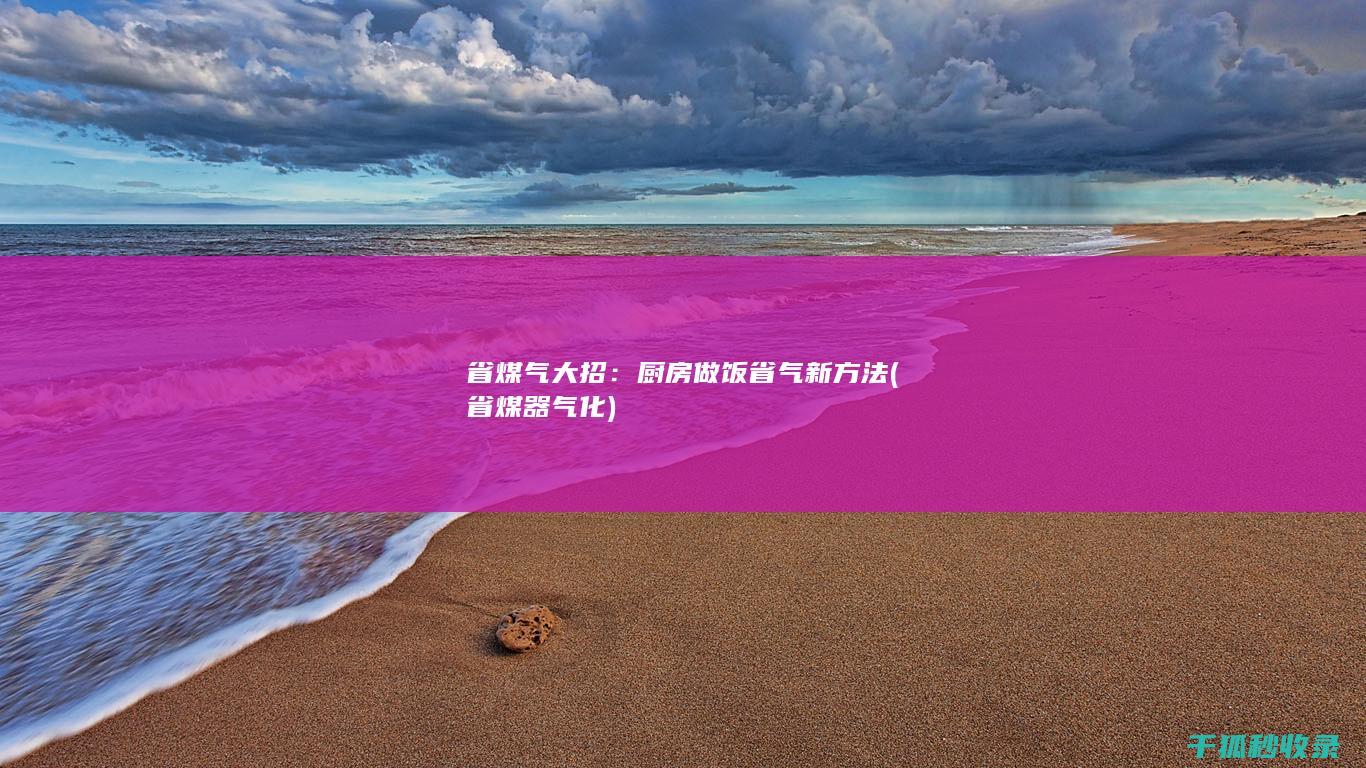 省煤气大招：厨房做饭省气新方法 (省煤器气化)