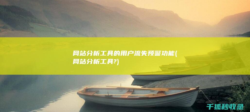 网站分析工具的用户流失预警功能 (网站分析工具?)