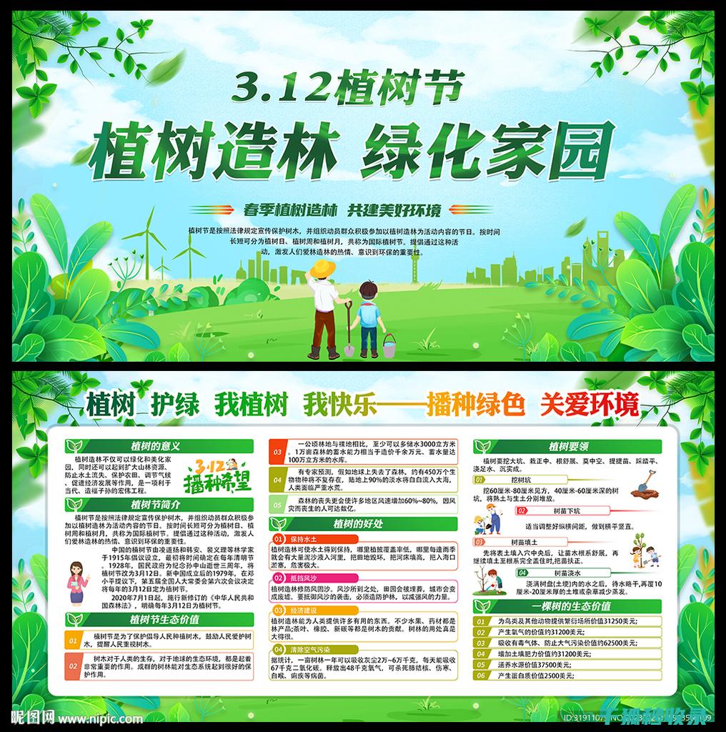 植树节：用树木改善空气质量 (植树节用树叶做画)
